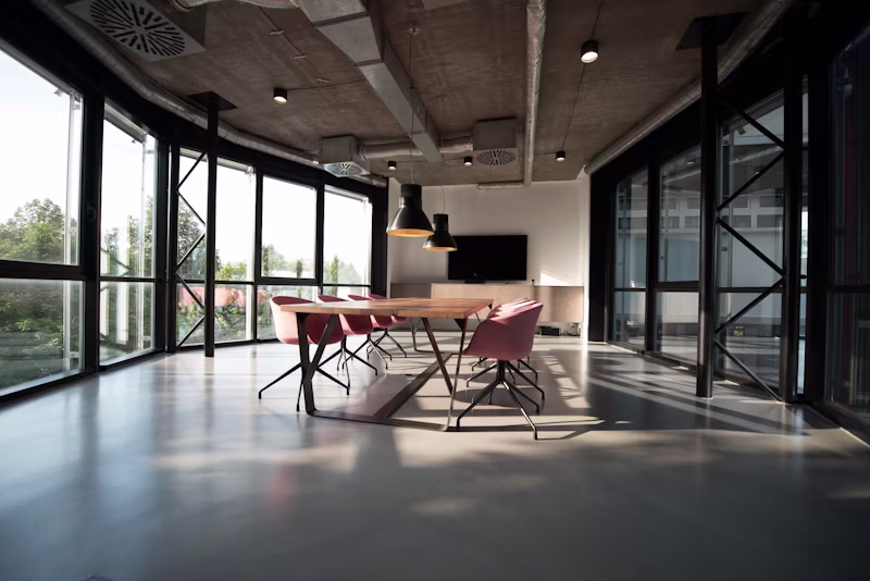 Live Verkada security camera view of an open-plan office workspace